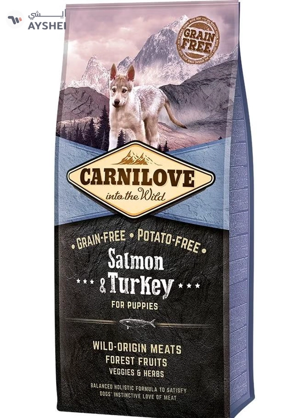 CARNILOVE Salmon & Turkey for Puppies 12kg