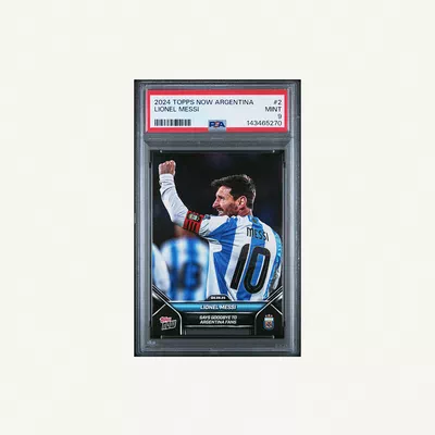 Lionel Messi 2024 Topps Now Argentina PSA 9-0