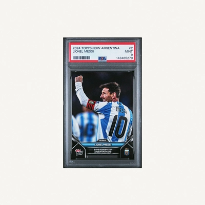 Lionel Messi 2024 Topps Now Argentina PSA 9-0