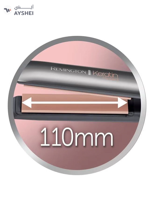 REMINGTON Keratin Protect Intelligent Hair Straightener Silver