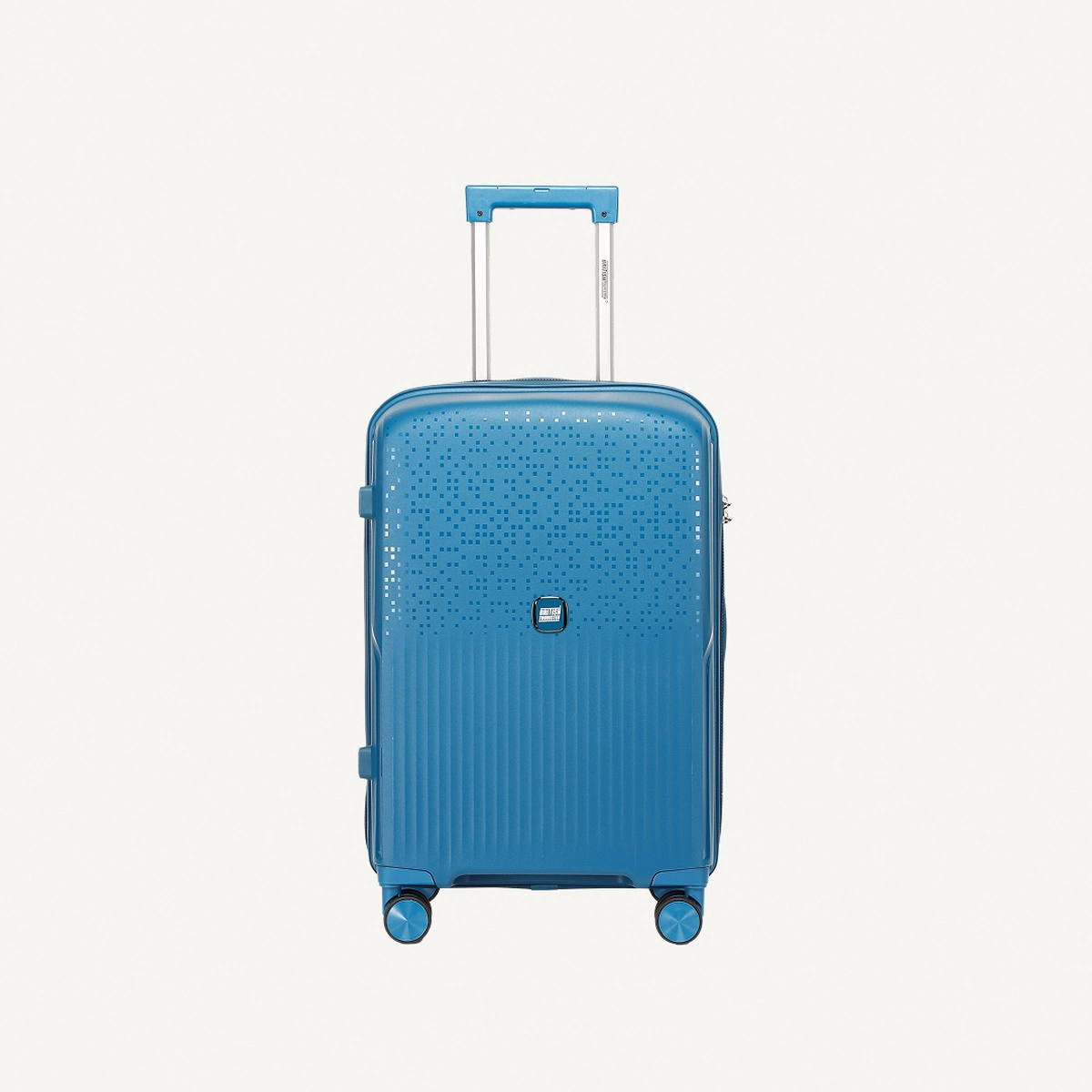 3 Piece Polypropylene Hard Side Spinner Luggage Trolley Set 20/24/28 Inch - Peakok Blue-1-1