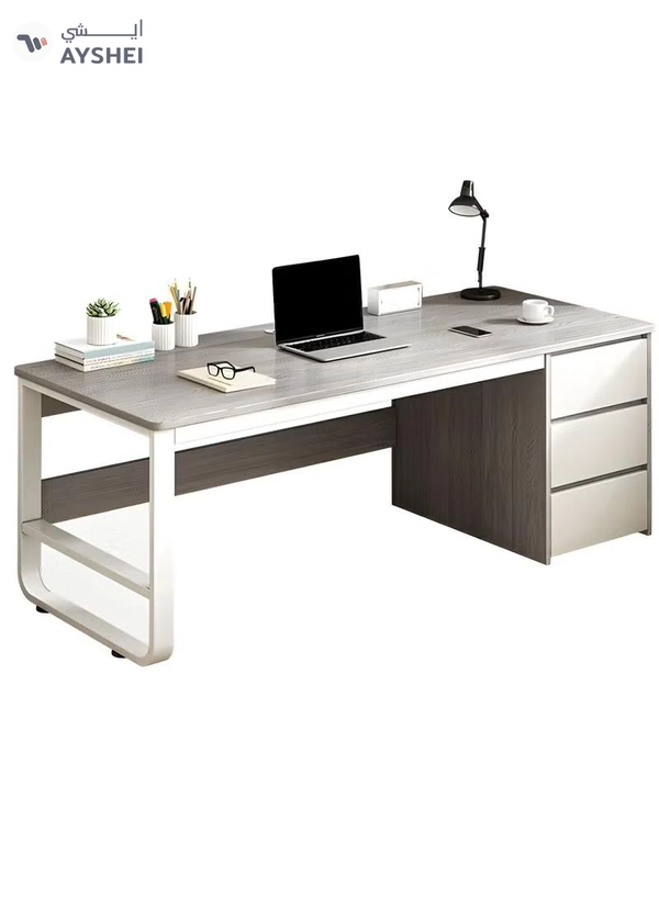 DubaiGallery Desktop Coffee Office Desk Writing Gaming Corner Drafting Storage Luxury Office Desk Meeting Scrivania Angolare Furniture
