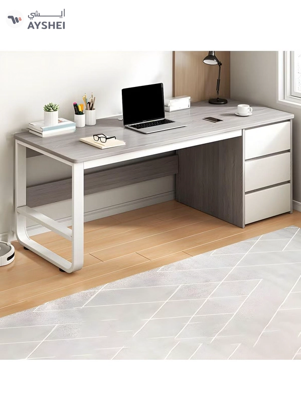DubaiGallery Desktop Coffee Office Desk Writing Gaming Corner Drafting Storage Luxury Office Desk Meeting Scrivania Angolare Furniture