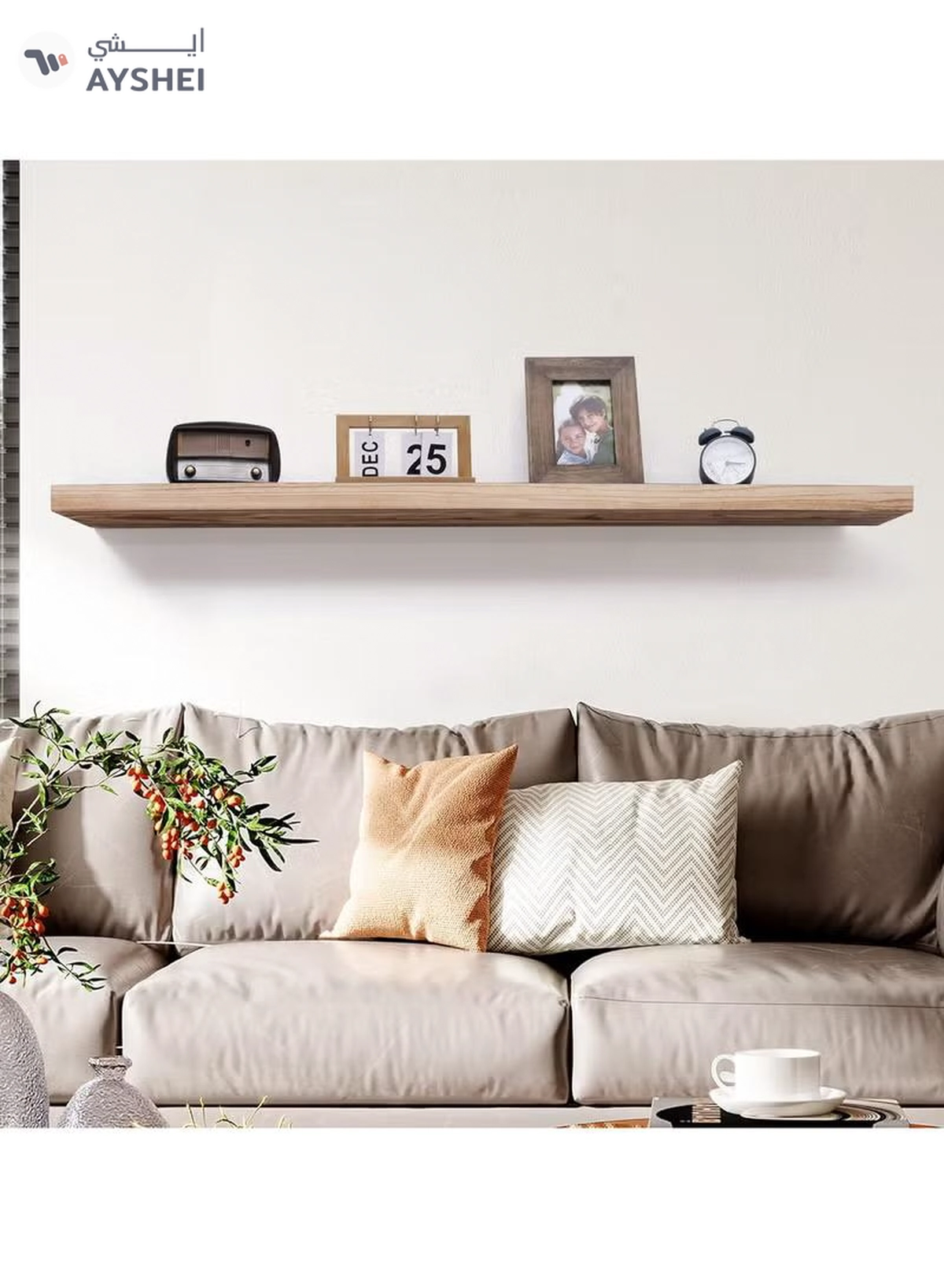 DubaiGallery Floating Wall Mounted Shelves, Display Ledge Storage Shelves Bedroom Office Kitchen Living Room, Modern Home Decor, Trophy Display, Photo Frames-2-2