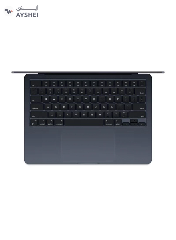 Apple New 2025 MacBook Air MW123 13-Inch Display, Apple M4 Chip 10-Core CPU 8-Core GPU Processor/16GB RAM/256GB SSD/macOS English/Arabic Midnight