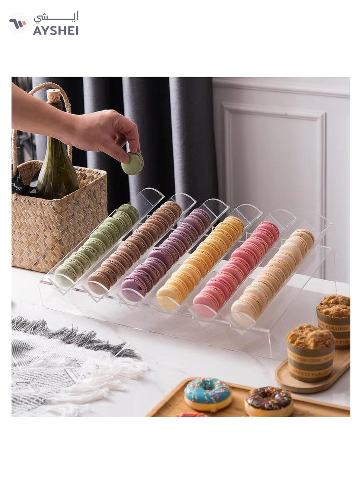 Eworld 6-Slot Acrylic Display Tray-1-1