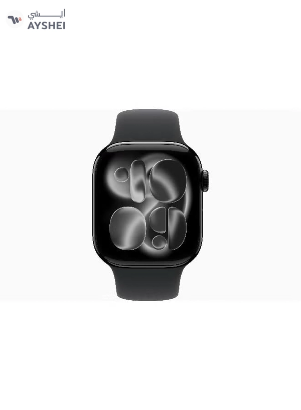 Apple Watch Series 11 GPS 42mm (International Version) Jet Black Aluminium Case With Black Sport Band - S/M