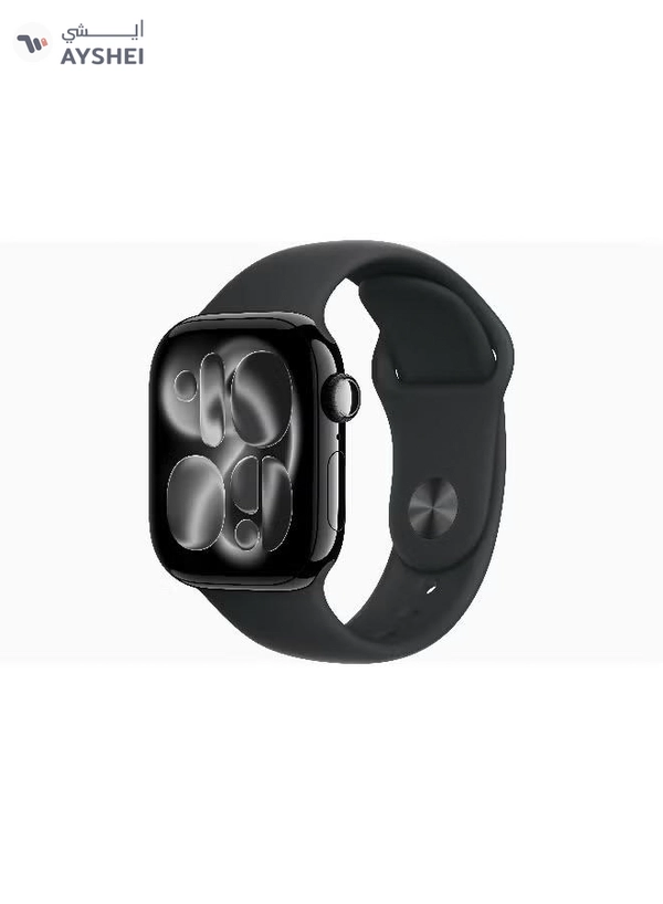 Apple Watch Series 11 GPS 42mm (International Version) Jet Black Aluminium Case With Black Sport Band - S/M