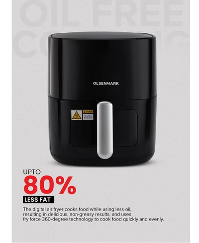 Olsenmark 6L Digital Air Fryer | LED Touchscreen Display-1