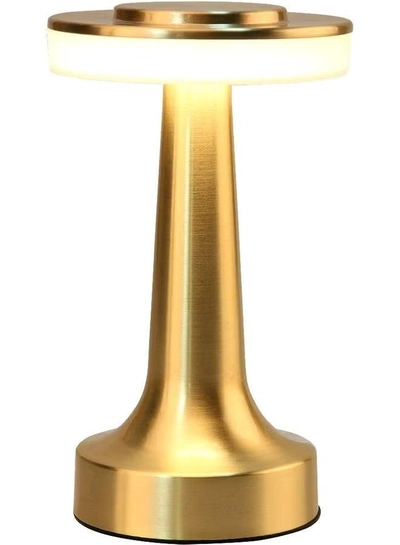 Arabest Portable LED Table Lamp With Touch Sensor Gold 21x9cm-0