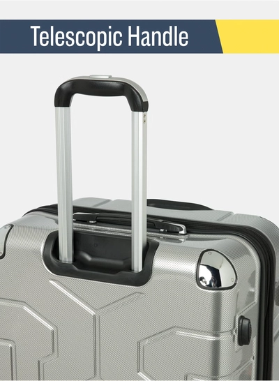 British Tourister British Tourister 3-Piece ABS Hard Shell Luggage Set (20/24/28 Inch) with Expandable Layer – Lightweight Suitcases with Spinner Wheels, Aluminium Trolley – Travel Trolley Bag Set-2