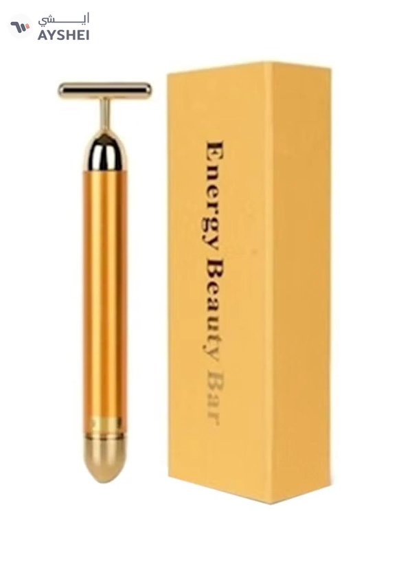 Enery beauty bar 24K Vibration Facial Roller Massager Stick Gold