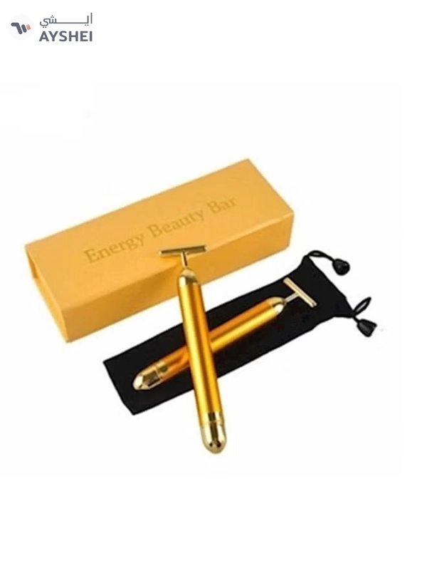 Enery beauty bar 24K Vibration Facial Roller Massager Stick Gold