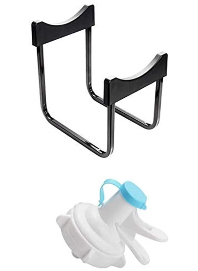 DubaiGallery Bottled Water Hand Press Type Water Dispenser Drinking Bucket Pure Mineral Water Folding Rack-2