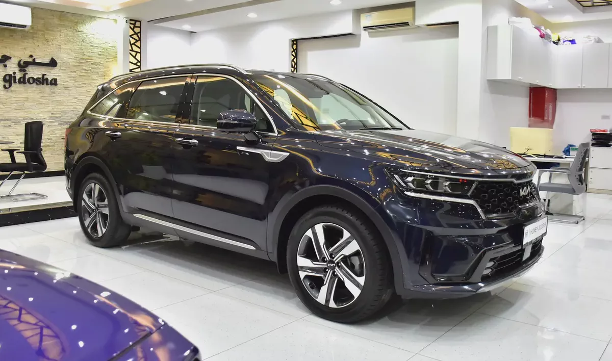 AED 1,913 EMi at 0% DP | KIA Sorento V6 4WD Full Option ( 2023 Model ) in Blue Color GCC Specs-2-2