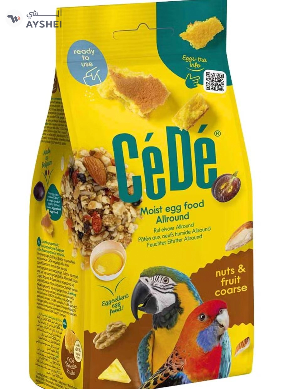 CeDe Egg Food Moist Allround Nuts & Fruit Coarse. 200g