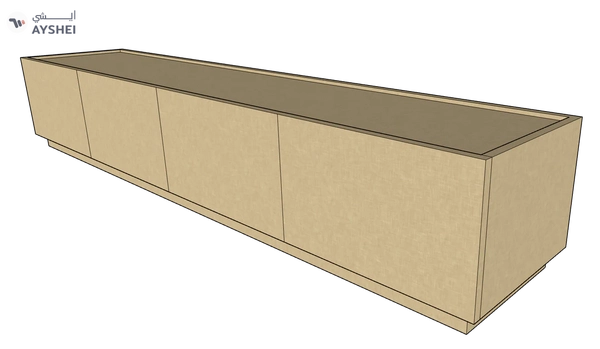 Egde TV Unit, 200 cms, Veneer