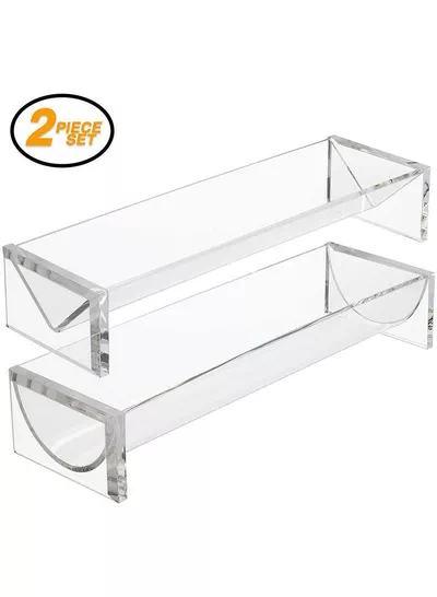Sturdy Rectangular Acrylic Tray for serving Biscuits, Cracker Holder Stand, Pack of 2-3