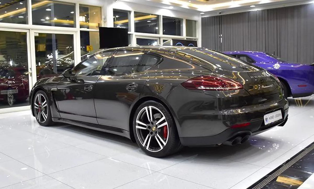 Porsche Panamera GTS ( 2014 Model ) in Brown Color GCC Specs-2-2
