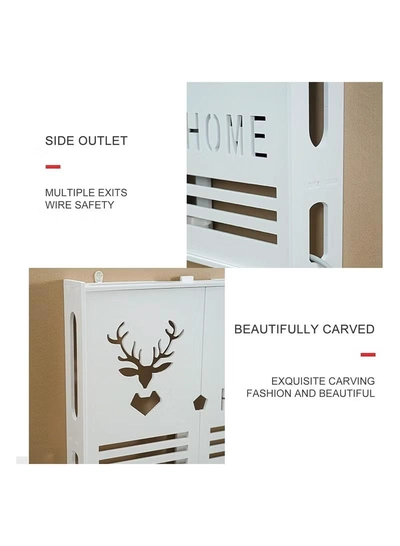 Eworld Stylish Wall-Mounted Router Rack for Wi-Fi Router-5
