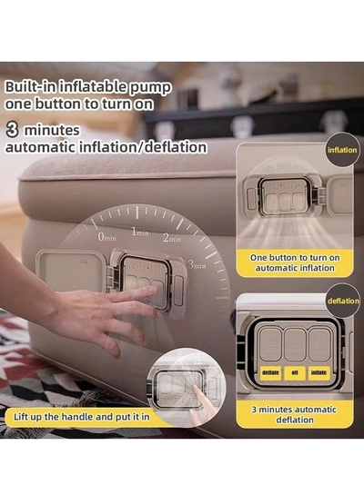 Eworld Portable Inflatable Air Mattress with Built in Electric Pump-2