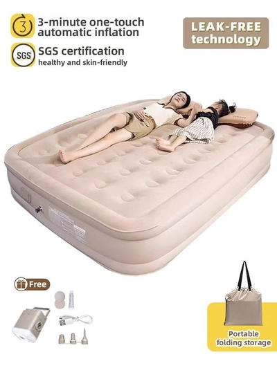 Eworld Portable Inflatable Air Mattress with Built in Electric Pump-3