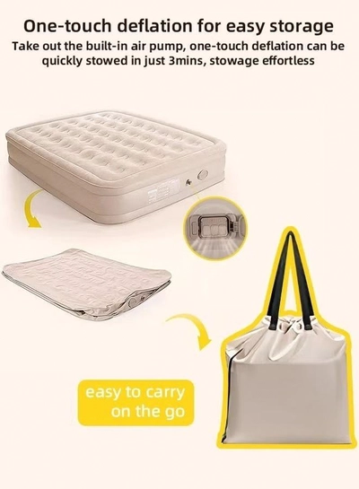 Eworld Portable Inflatable Air Mattress with Built in Electric Pump-8