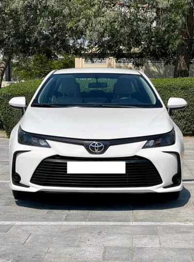 White Toyota Corolla Sedan-0