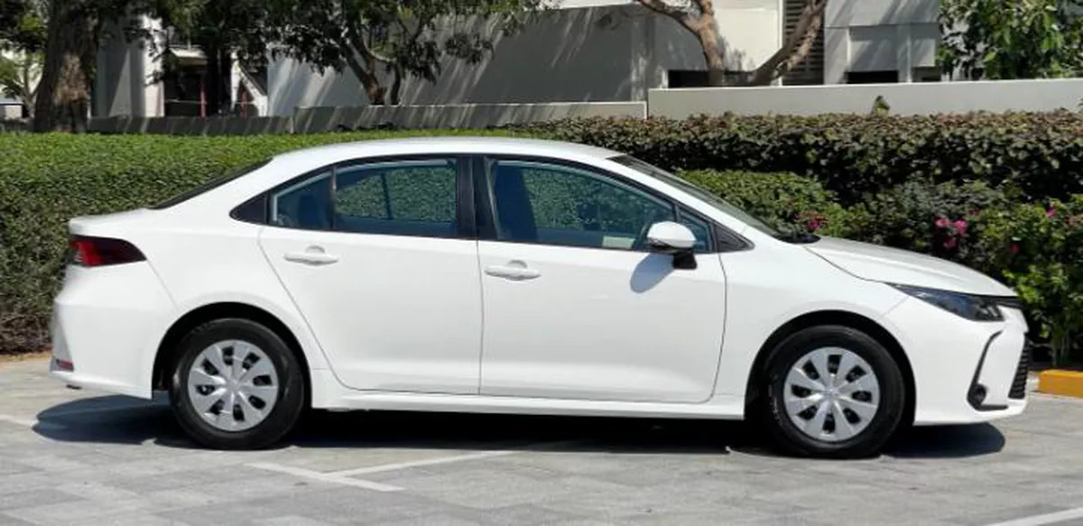 White Toyota Corolla Sedan-2-2