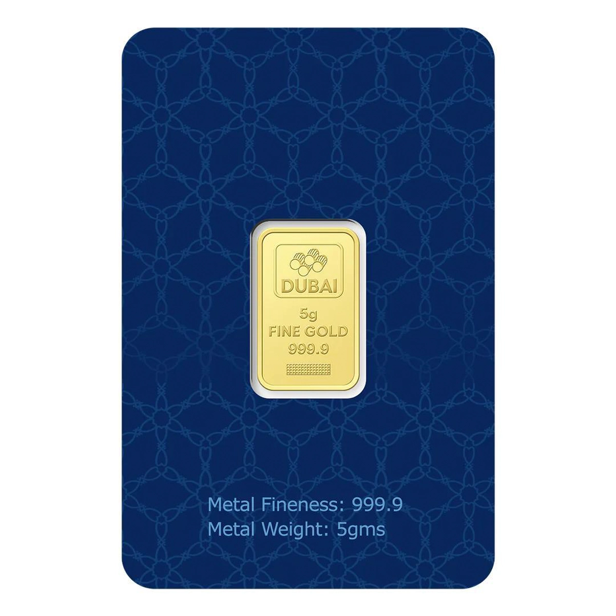Dubai Gold 5 Grams Pure 999.9 Fine Gold Bar-3-3