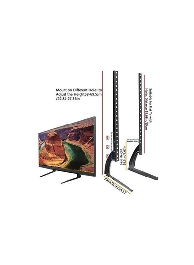 Universal TV Stand Height Adjustable Mount of 32 73 40 42 44 47 50 55 60 65 inch Plasma LCD LED Flat and Curved Screen TVs VESA 800mmx500mm-1