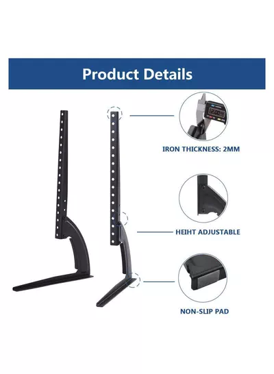 Universal TV Stand Height Adjustable Mount of 32 73 40 42 44 47 50 55 60 65 inch Plasma LCD LED Flat and Curved Screen TVs VESA 800mmx500mm-5