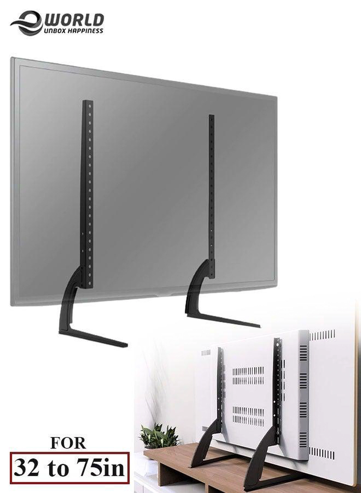 Universal TV Stand Height Adjustable Mount of 32 73 40 42 44 47 50 55 60 65 inch Plasma LCD LED Flat and Curved Screen TVs VESA 800mmx500mm