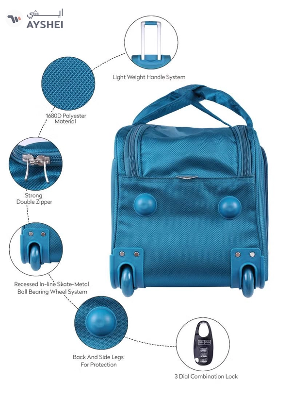 PARAJOHN 3-Piece Travel Luggage Duffel Bag Set Blue
