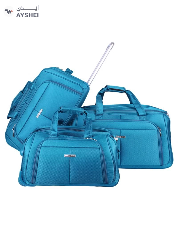 PARAJOHN 3-Piece Travel Luggage Duffel Bag Set Blue