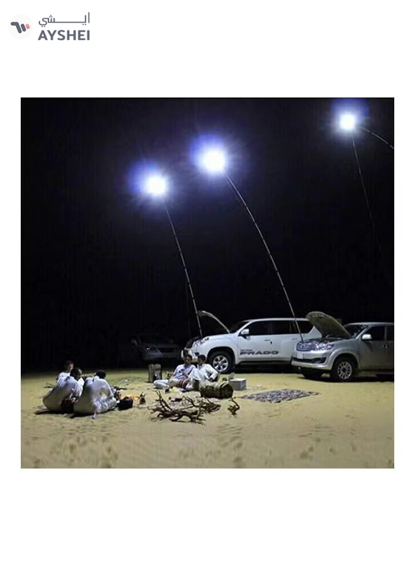 Conpex 500W Outdoor Multifunction LED Light Fishing Rod Camping Lamp 5M