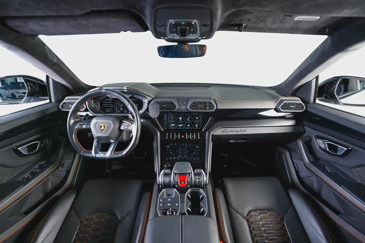 Lamborghini Urus-Exclusive Leather With Orange Stitching-Black Exterior Pack-23 Inch Black Rims-9-9