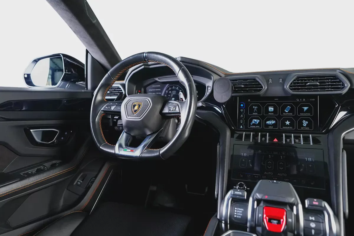 Lamborghini Urus-Exclusive Leather With Orange Stitching-Black Exterior Pack-23 Inch Black Rims-11-11