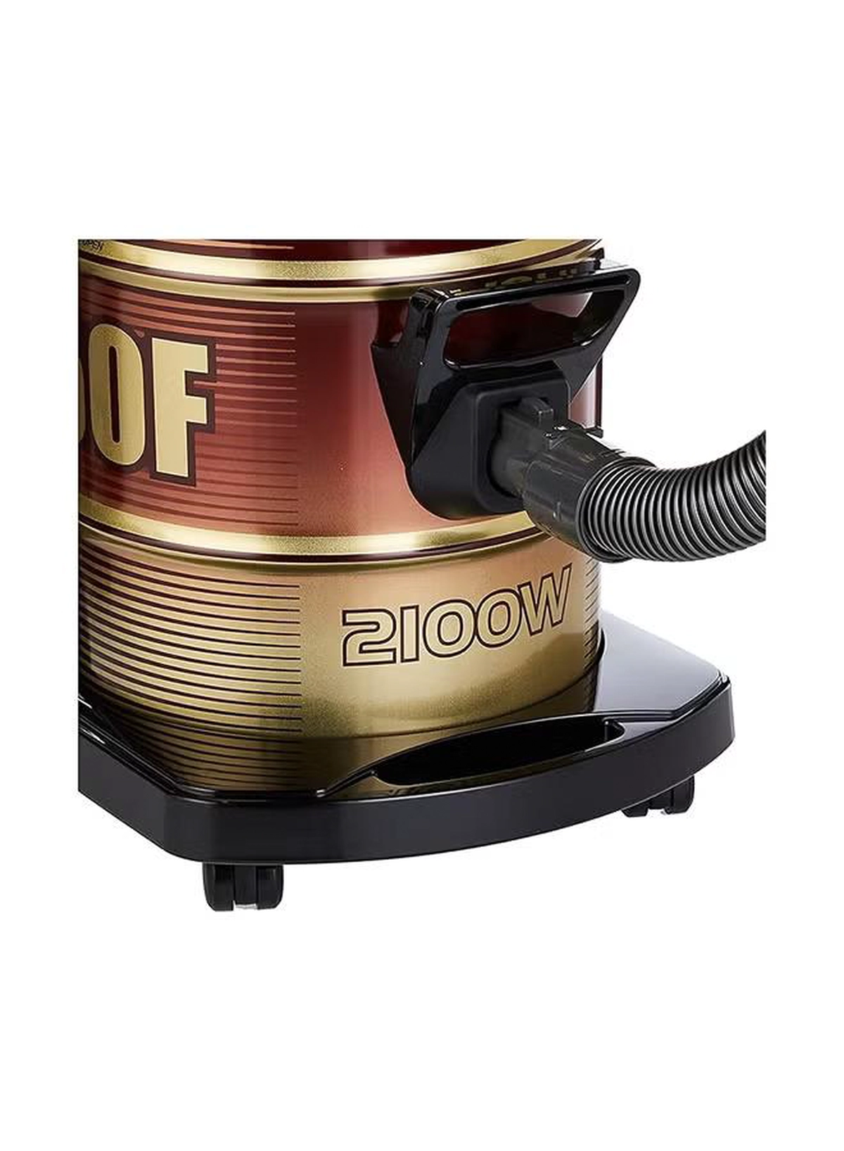 HITACHI Drum Vacuum Cleaner 2100 Watts, 18 Liters Tank Dust Capacity With 7.8M Extra Long Power Code, Removable & Washable Filter, Rug-Floor Nozzle, Best For Home, Office & Mosque 18 L 2100 W CV950F 24CBS WR Wine Red-1-1