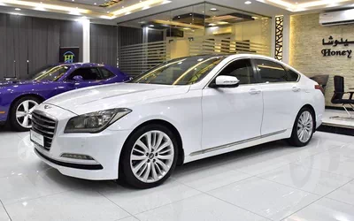 Hyundai Genesis 3.8 ( 2016 Model ) in White Color GCC Specs-7