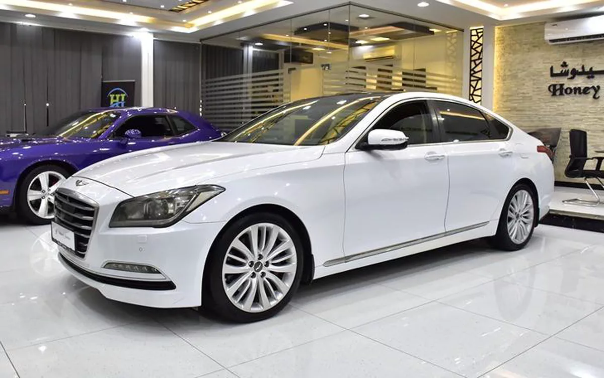 Hyundai Genesis 3.8 ( 2016 Model ) in White Color GCC Specs-7-7