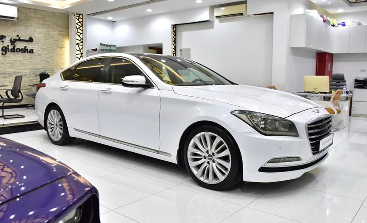 Hyundai Genesis 3.8 ( 2016 Model ) in White Color GCC Specs-9-9