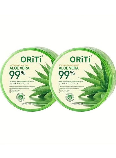 ORiTi 2 PCS Aloe Vera Soothing Moisturizing Gel Clear 300ml-0