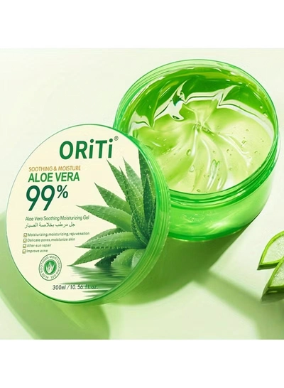 ORiTi 2 PCS Aloe Vera Soothing Moisturizing Gel Clear 300ml-3
