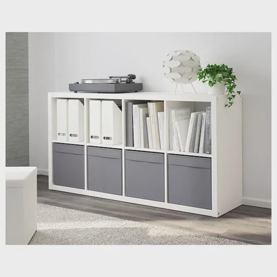 DRÖNA Storage Box - Dark Grey, 33x38x33 cm-4