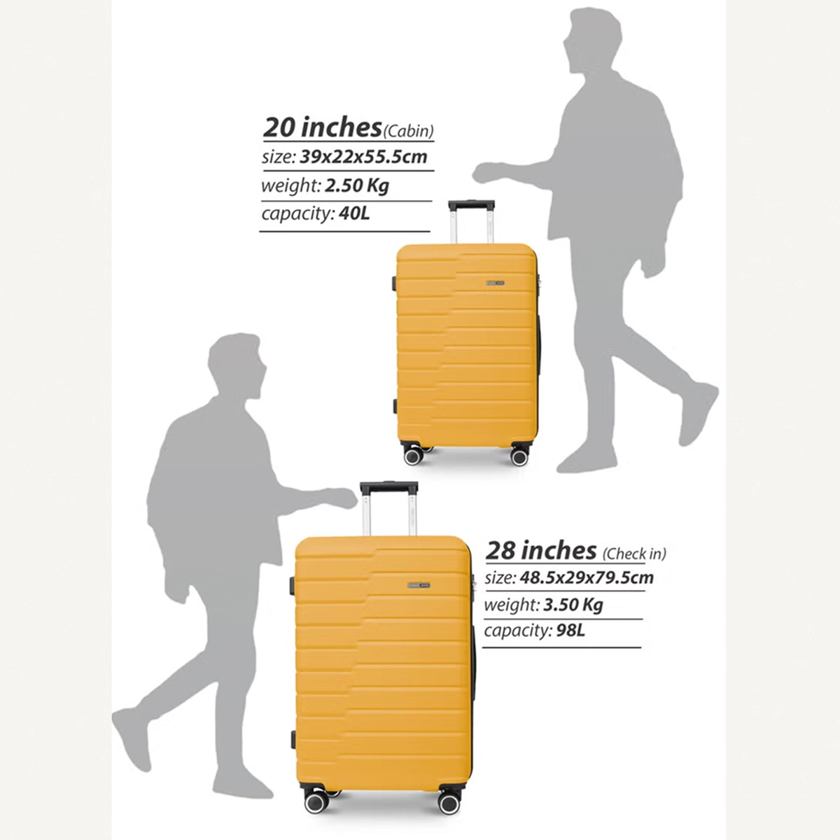 Para John Beta Series Set of 2 Luggage-2-2