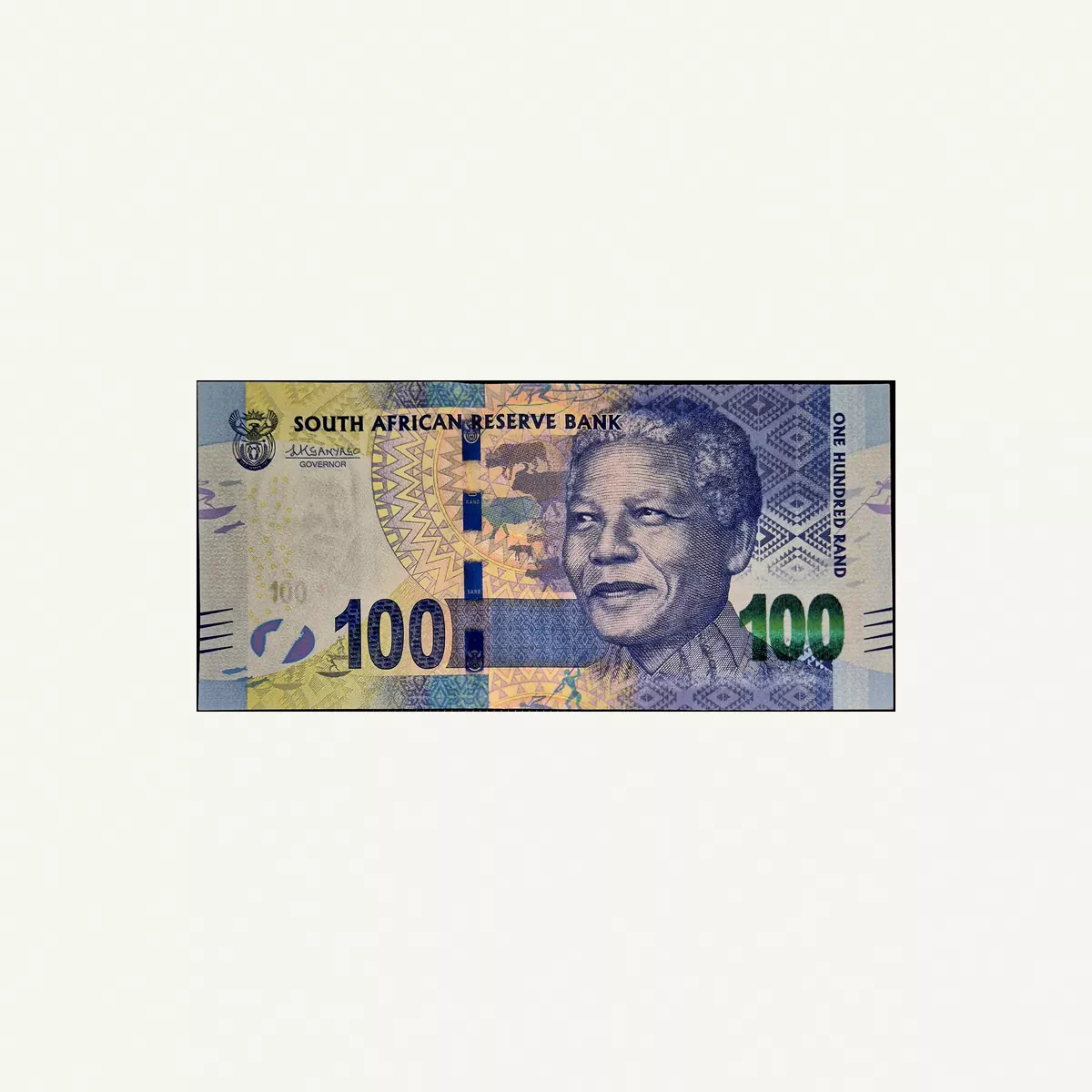 SOUTH AFRICA 100 RAND BANKNOTE 2015