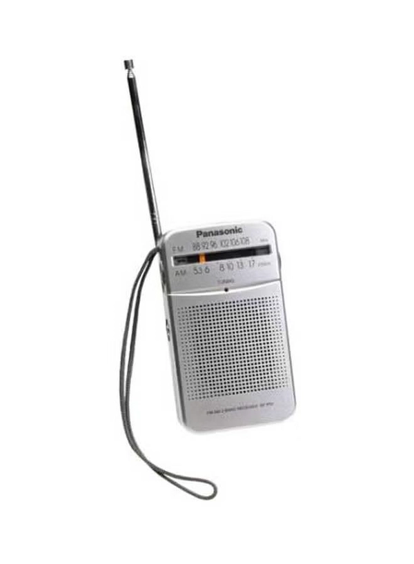 Panasonic AM/FM Pocket Radio RF-P50 White/Silver