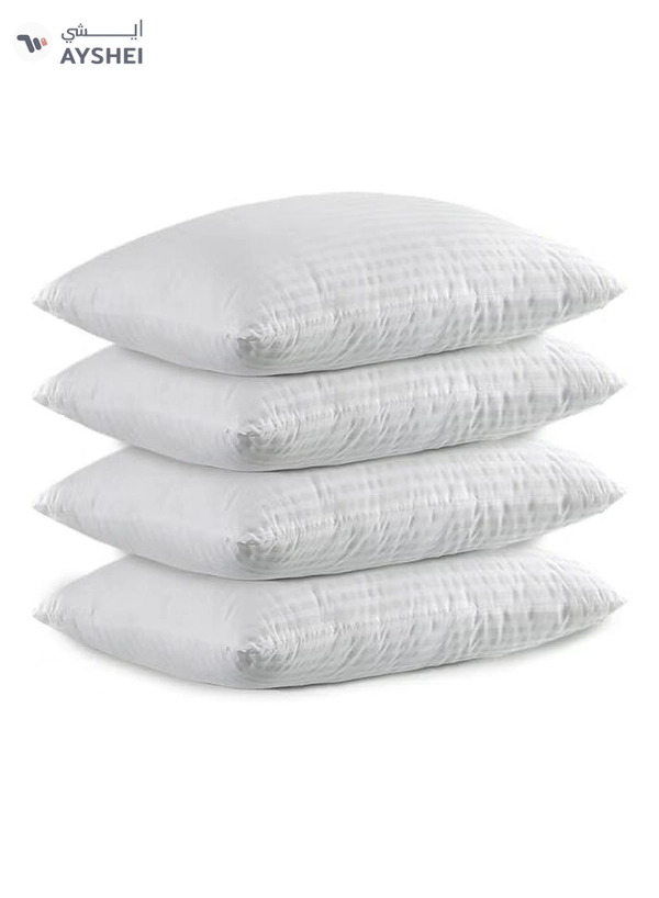REGAL IN HOUSE Set of 4-Pieces of Hotel Pillows, for Back, Neck, and Shoulder Support