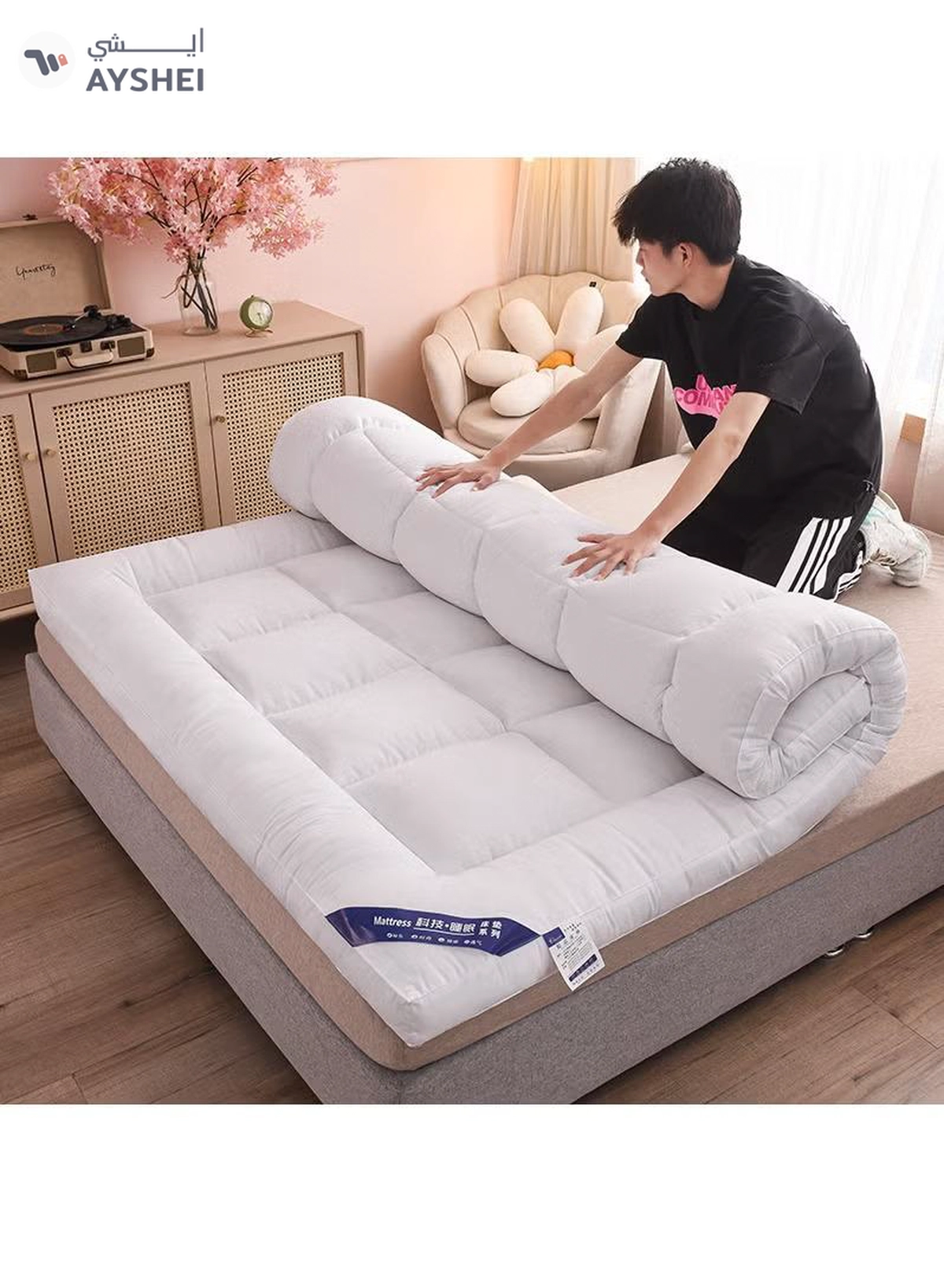 DubaiGallery Comfowell Mattress Topper Queen Size Waterproof Mattress Cover-2-2